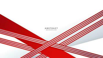 Modern abstract geometric red and white background Premium Vector