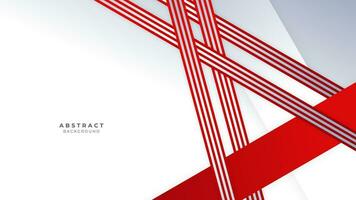 Modern abstract geometric red and white background Premium Vector