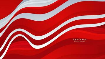 Modern abstract geometric red and white background Premium Vector