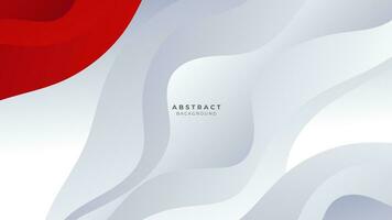 Modern abstract geometric red and white background Premium Vector