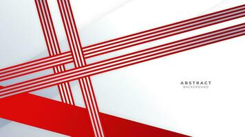 Modern abstract geometric red and white background Premium Vector