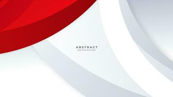 Modern abstract geometric red and white background Premium Vector