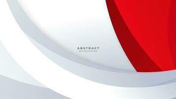 Modern abstract geometric red and white background Premium Vector