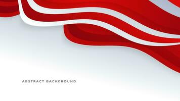 Modern abstract geometric red and white background Premium Vector