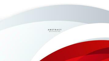 Modern abstract geometric red and white background Premium Vector