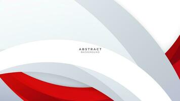 Modern abstract geometric red and white background Premium Vector