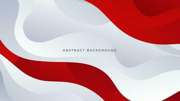 Modern abstract geometric red and white background Premium Vector