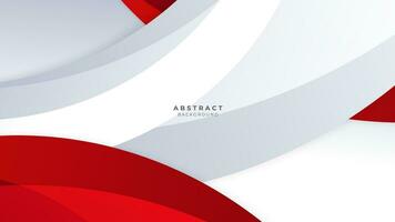 Modern abstract geometric red and white background Premium Vector