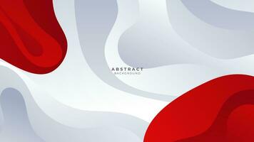 Modern abstract geometric red and white background Premium Vector