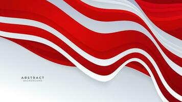 Modern abstract geometric red and white background Premium Vector