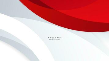 Modern abstract geometric red and white background Premium Vector