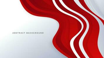 Modern abstract geometric red and white background Premium Vector