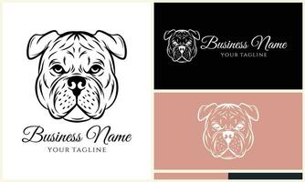 vector pit bull logo template