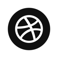 Dribble icon. Dribble Social media logo. png