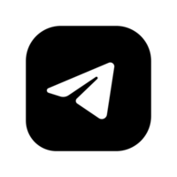 telegrama ícone. telegrama social meios de comunicação logotipo. png