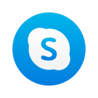 skype icône. skype logo vecteur illustration. png