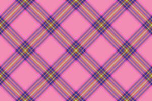 Plaid background pattern of fabric tartan vector with a textile check texture seamless.