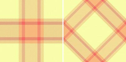 Check vector seamless of background texture fabric with a textile plaid tartan pattern.