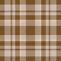Plaid check pattern. Seamless fabric texture. Tartan textile print. vector