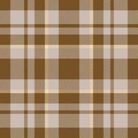 Plaid check pattern. Seamless fabric texture. Tartan textile print. vector