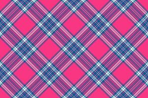 Tartan plaid background, diagonal check seamless pattern. Vector fabric texture for textile print, wrapping paper, gift card, wallpaper.