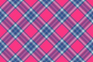 Tartan plaid background, diagonal check seamless pattern. Vector fabric texture for textile print, wrapping paper, gift card, wallpaper.