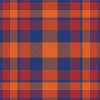 Plaid check pattern. Seamless fabric texture. Tartan textile print. vector