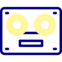 diseño de icono de casete png