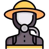 design de ícone de bombeiro png