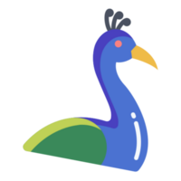 pavo real icono diseño png