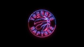 basketboll logotyp med neon effekt video