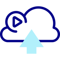 conception d'icônes de cloud computing png