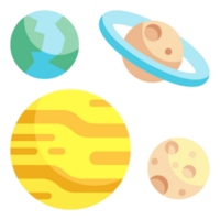 planetas icono diseño png