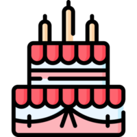 disegno dell'icona di torta di compleanno png