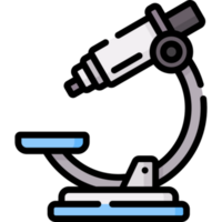 design de ícone de microscópio png
