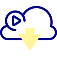 conception d'icônes de cloud computing png