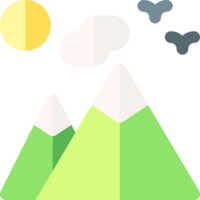 diseño de icono de montaña png