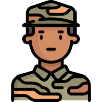 diseño de icono de soldado png