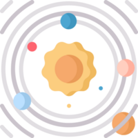 diseño de icono del sistema solar png