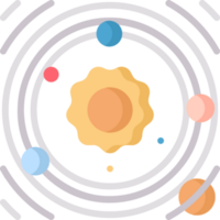 conception d'icône de système solaire png