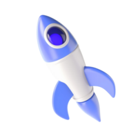 3d Rocket space no background png