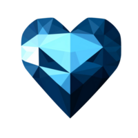 Sapphire heart no background png