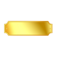 Gold board no background png