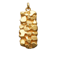 Gold nugget collar no background png