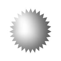 Silber Kreis Star Nein Hintergrund png