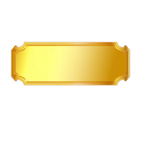 Gold board no background png