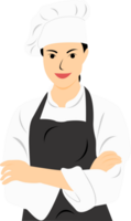 Proffesional chef woman png