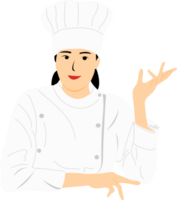 Proffesional chef woman png