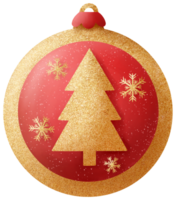 schitteren Kerstmis glas bal ornament png