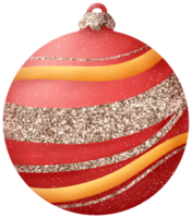 Brillantina Navidad vaso pelota ornamento png